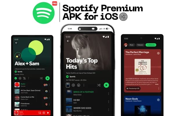 Spotify Premium running on an iPhone via sideloaded IPA